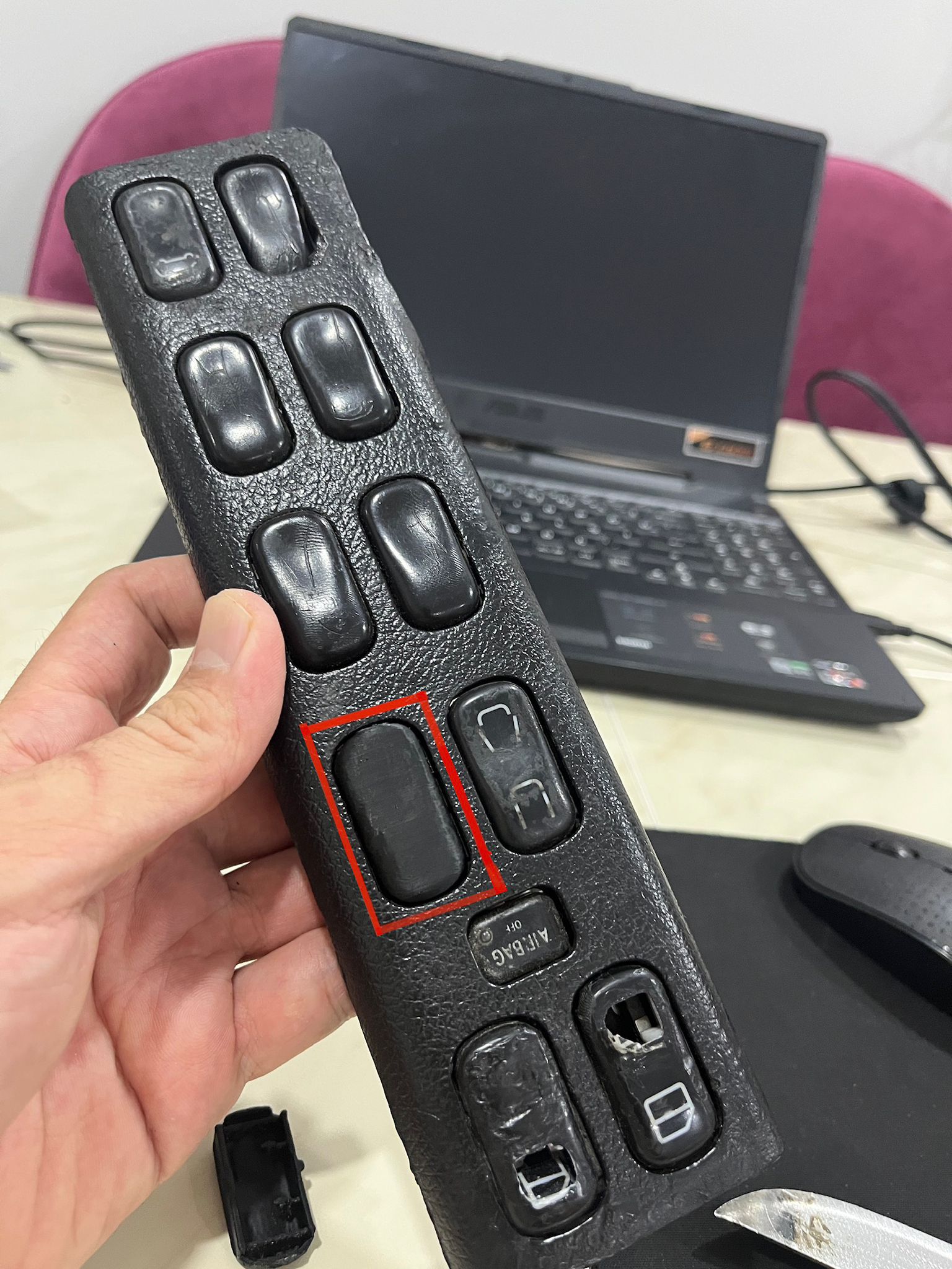 Mercedes Vaneo W414 Window Uyumlu Cam Düğmesi
