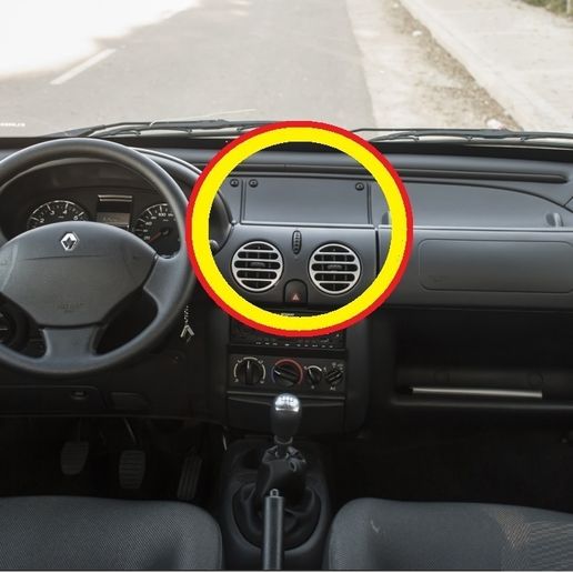 Renault Kangoo Uyumlu Torpido GPS Kapağı