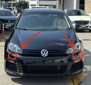 Volkswagen Golf 6.5 R Uyumlu Tampon Far Yıkama Kapağı