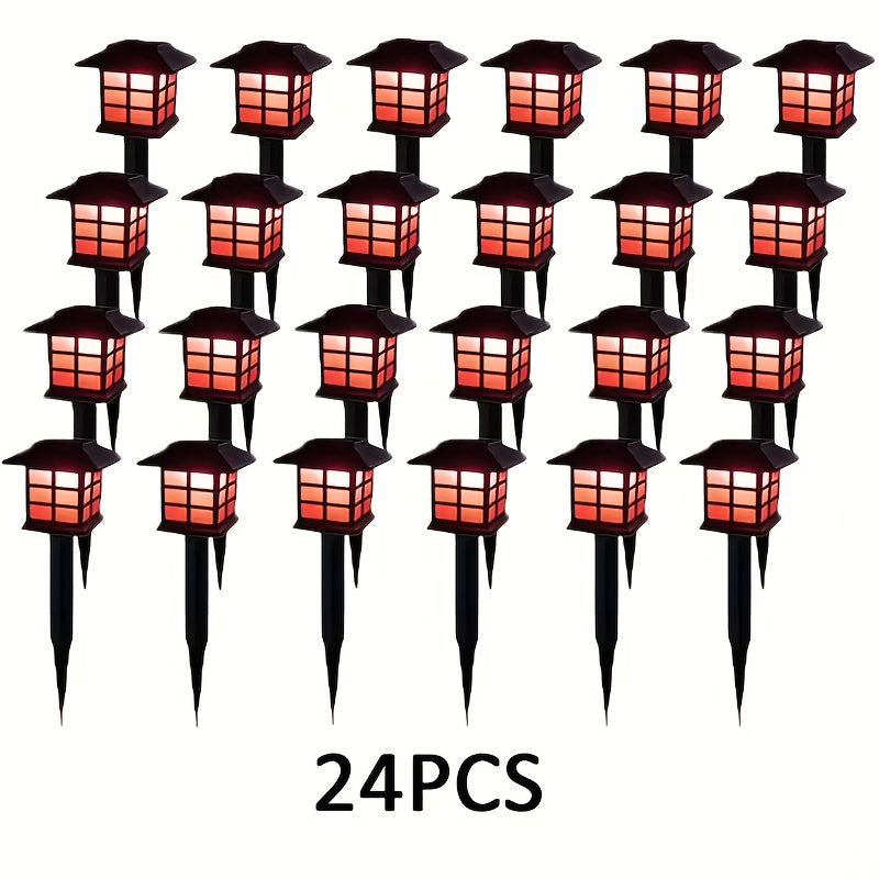 24/12/6pcs Halloween Solar Outdoor Lights, IP44 Waterproof Walkway Lights, LED Landscape Lighting Garden Lights, Suitable For Walkways, Driveways, Courtyards And Lawns, Solar Garden Decorations...
