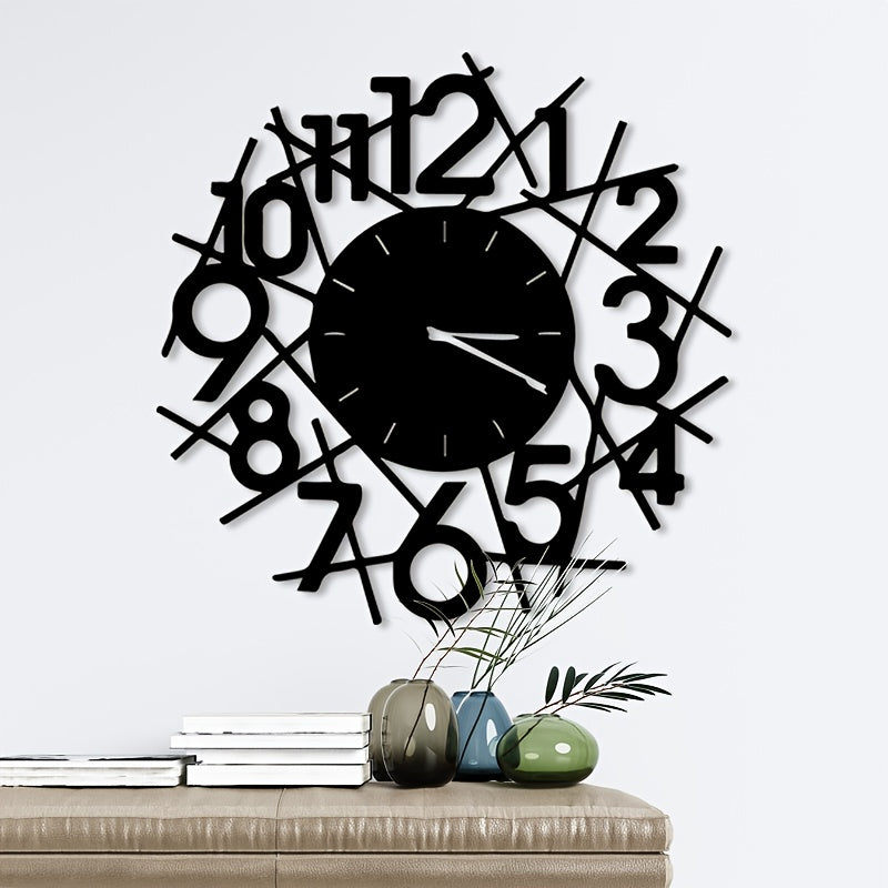 1pc Vintage Iron Wall Clock - Weather-Resistant Metal Art with Roman Numerals, Ideal for Study Room, Office, or Home Decor, Perfect Gift for Professionals, Office Wall Art|Vintage Wall Clock|Durable Wall Art, Wall Clock Decor