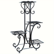 Metal Plant Shelf, Plant Stand Indoor Outdoor Flower Pot Holder Display Racks