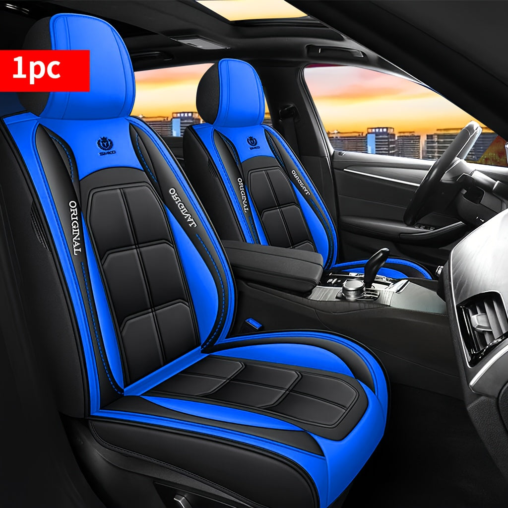 1pc/2pcs Luxury PU Leather Car Seat Covers