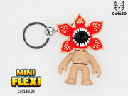 Çiçek Ağızlı Canavar Mini Figür – Esnek 3D Baskılı Anahtarlık