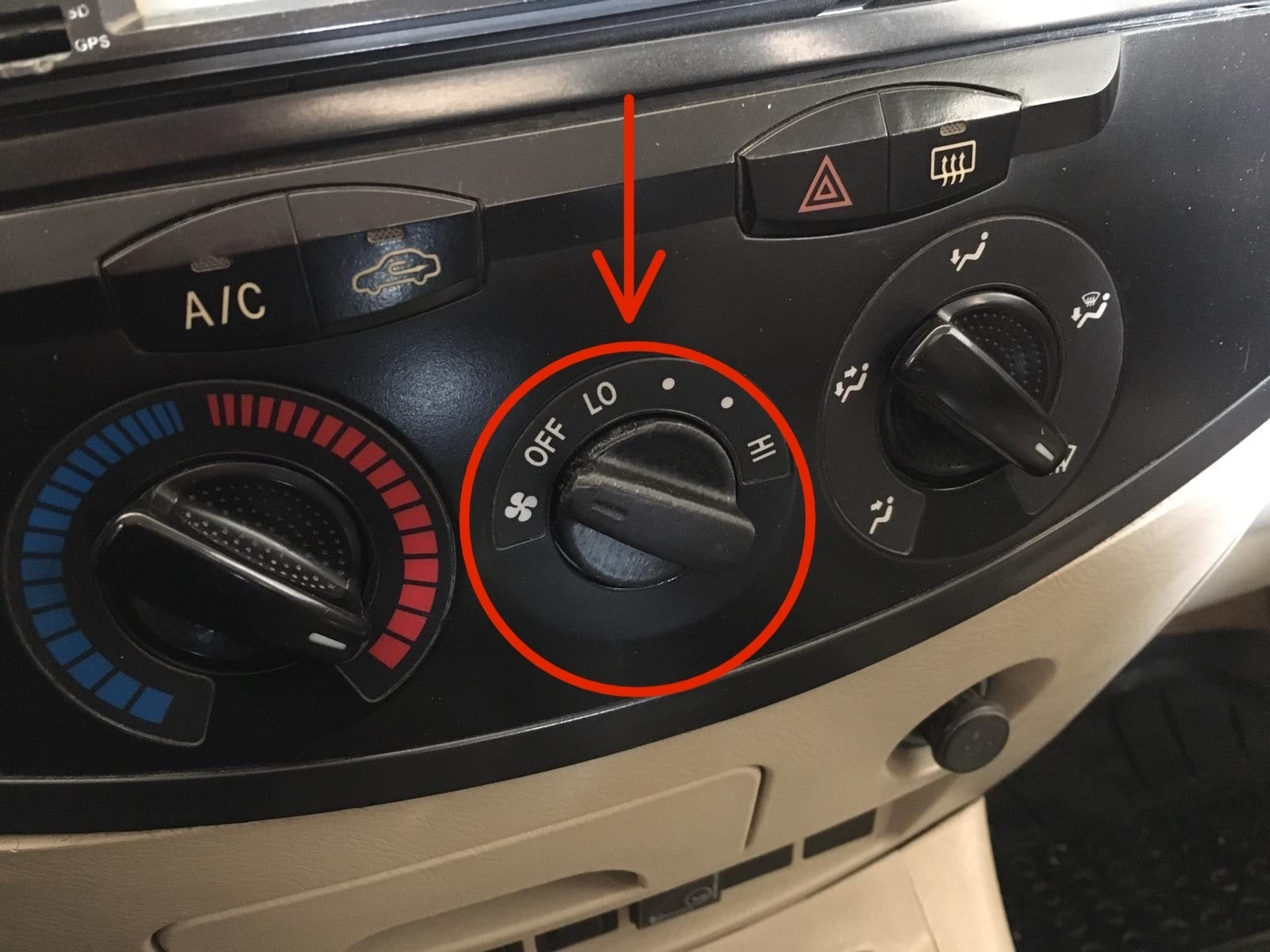 Chery Tiggo 3 Control Klima Kontrol Düğmesi