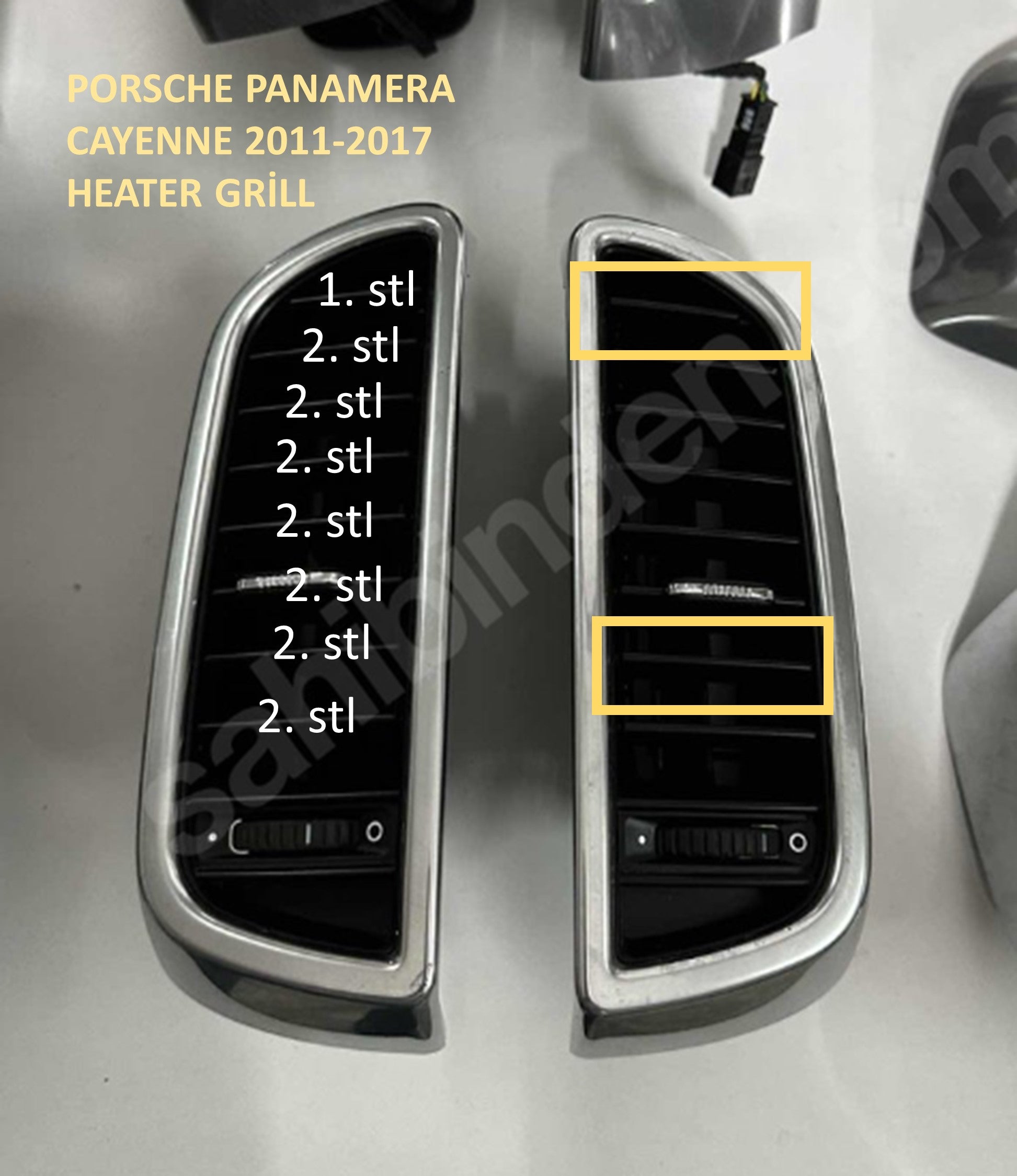 Porsche Panamera / Cayenne Uyumlu Kalorifer Izgarası