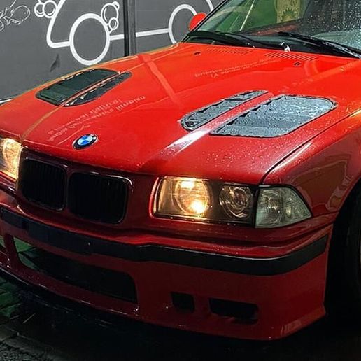 BMW E36 E46 Uyumlu Vorsteiner GTR Stil Hood Grills