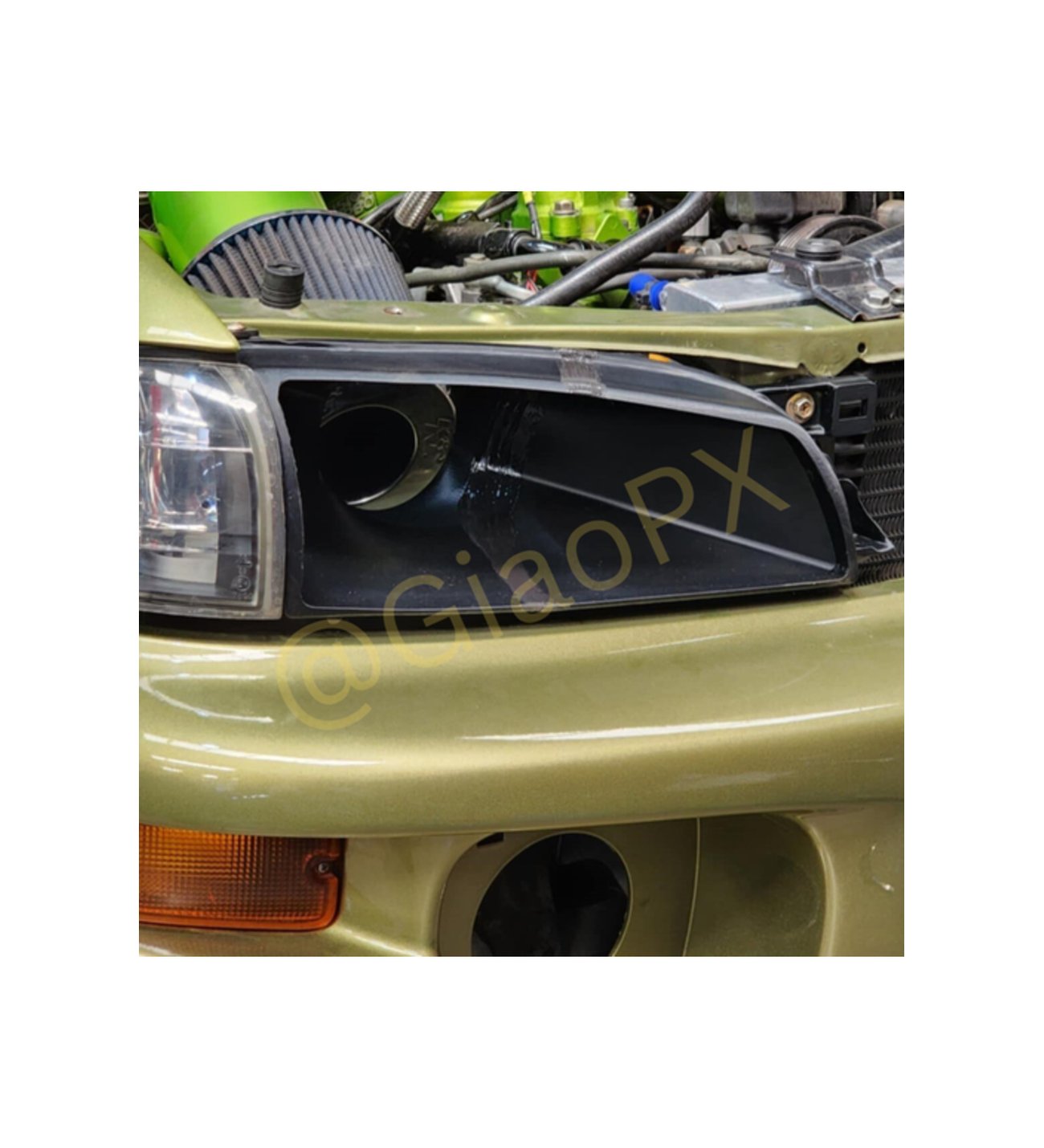 Subaru Impreza GC8 V5 V6 büyük açıklıklı ön far hava girişi