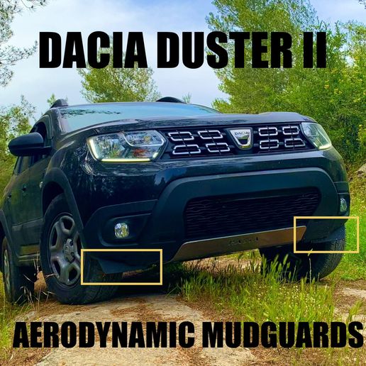 Dacia Duster II Uyumlu Aerodinamik Çamurluklar