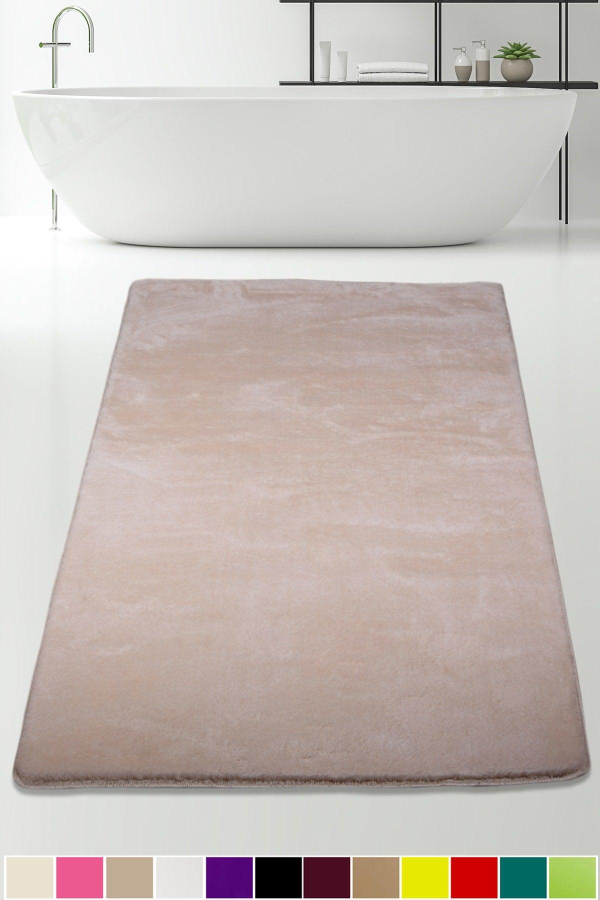 Elite Mink 80x150 Cm Plush Bath Mat Non-Slip Base Pufidic Bathroom Rug - Swordslife