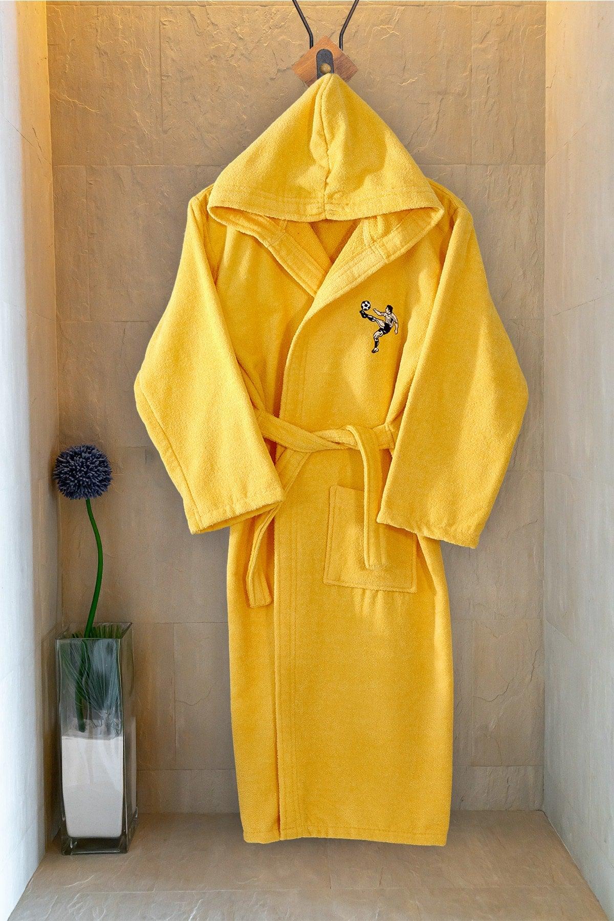 100% Cotton Young Bathrobe Yellow - Swordslife