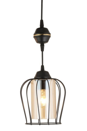 Nora Single Pendant Lamp Black Modern Luxury Chandelier