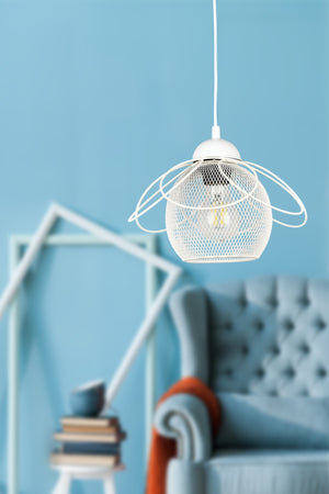 Ares Single Chandelier White