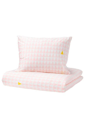 Kids Duvet Cover Single Duvet Cover Set, Pink Color Meridyendukkan 150X200/50X60 Cm