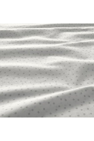 Baby Duvet Cover Set, White-Polka Dot Meridyendukkan 110X125/35X55 Cm Cotton-No Sheet