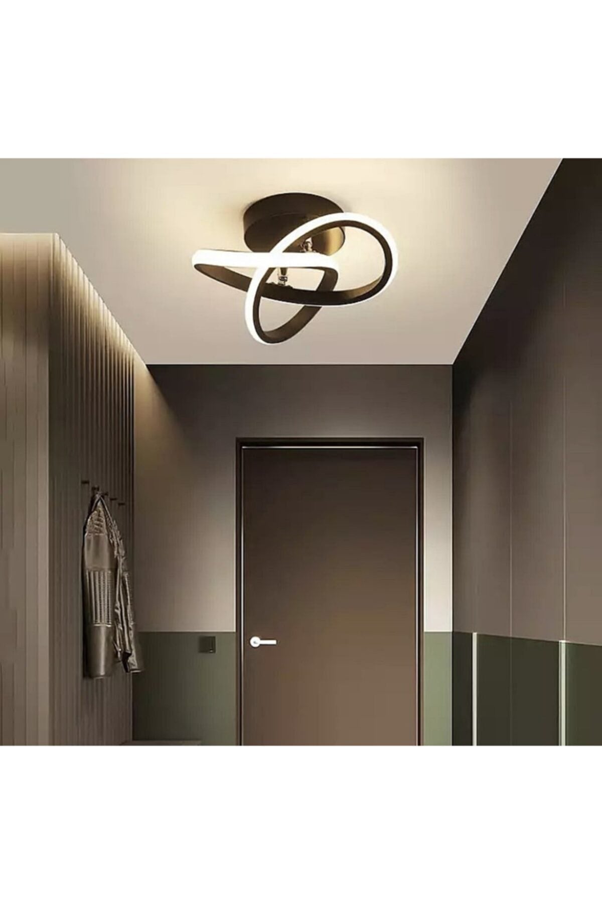 Boomerang Modern Plafonier Ceiling Led Chandelier Dark Brown Led Chandelier