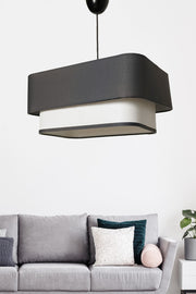 Varianza Single Pendant Lamp Anthracite White Mdrn-45