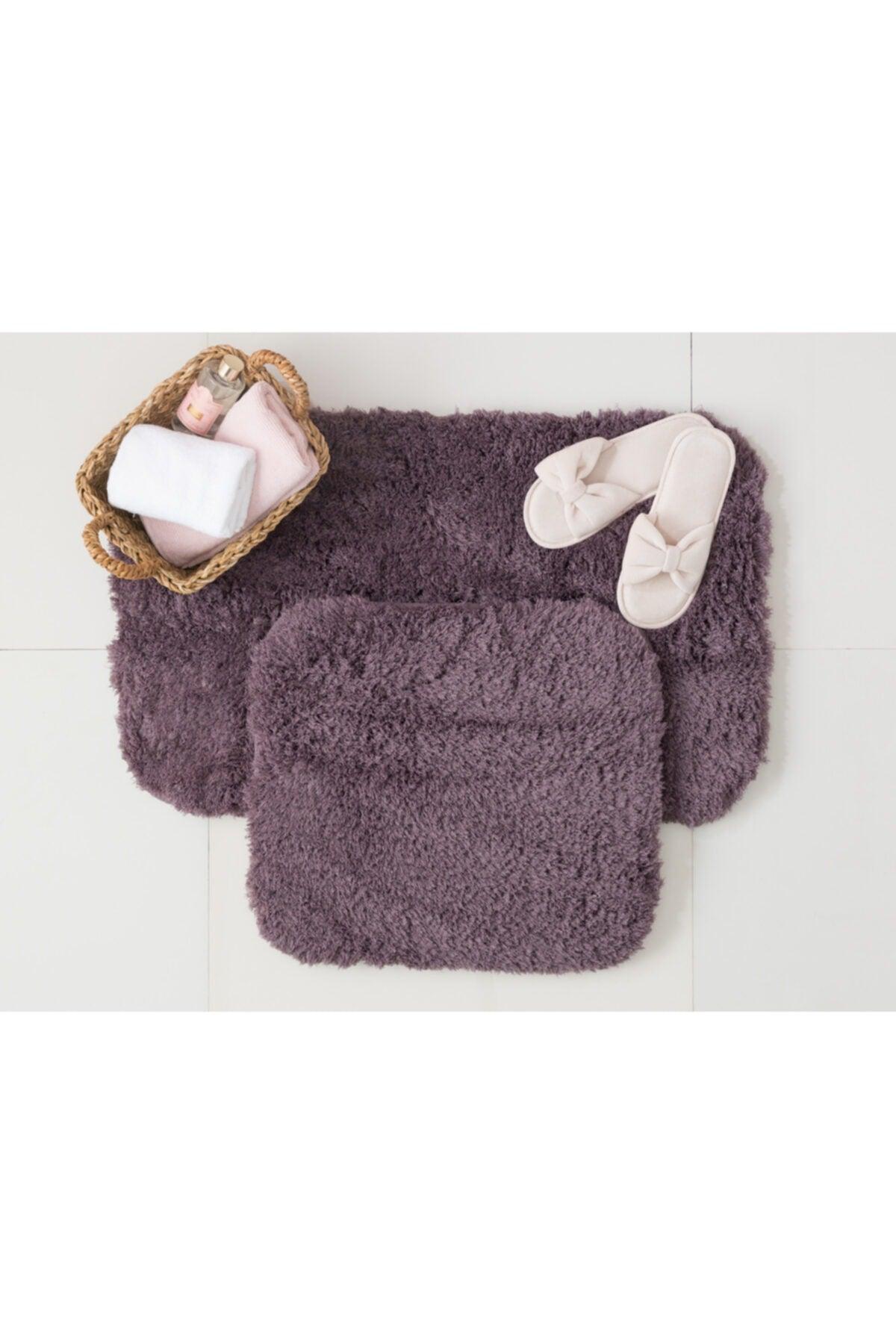 Sheep 2 Pcs Bath Mat - Dark Plum - Swordslife