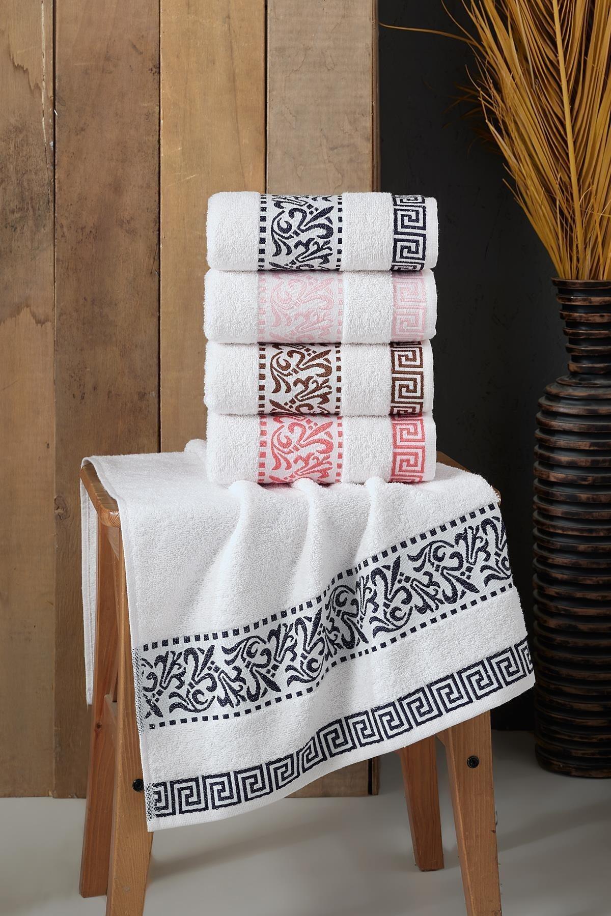 Qualita By Italiano Set of 4 50x90 Cm Hand & Face Towels - Swordslife