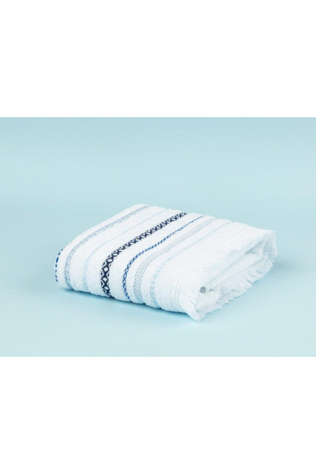Lorient Face Towel - White - 50x70 Cm - Swordslife