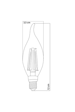 10 Pcs Twisted Spark Plug 780 Lumen Rustic Led Bulb