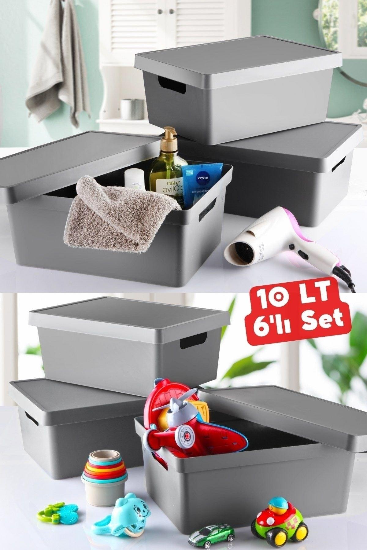 10 Lt Decorative Organizer Box with Lid 6