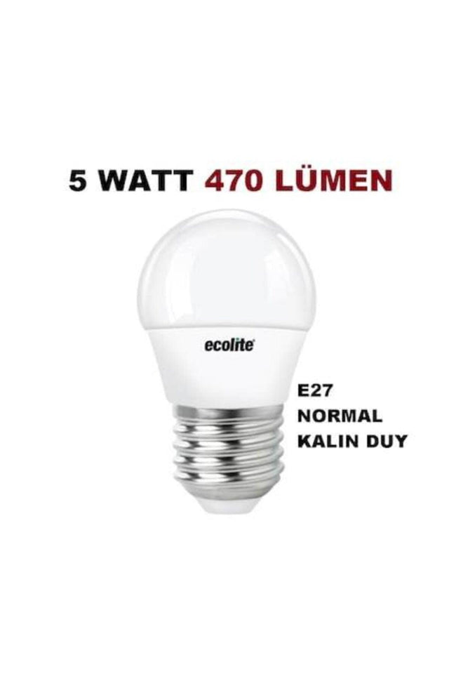 10 Pack 5w E27 White Light Ball Led Bulb