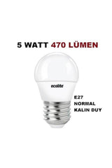 10 Pack 5w E27 White Light Ball Led Bulb