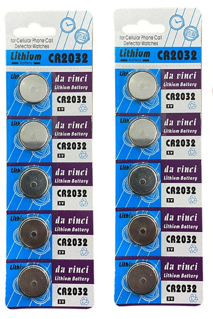 10 Pcs 3 Volt Cr2032 Lithium Coin Battery (cr