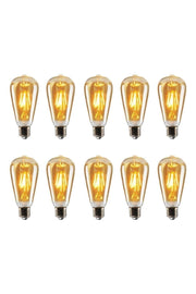 10 Pcs 4 Watt Dimmerable St64 Leds