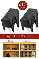 10 Pcs Shoe Organizer Shoe Ramp In-Closet Shoe Rack - Swordslife