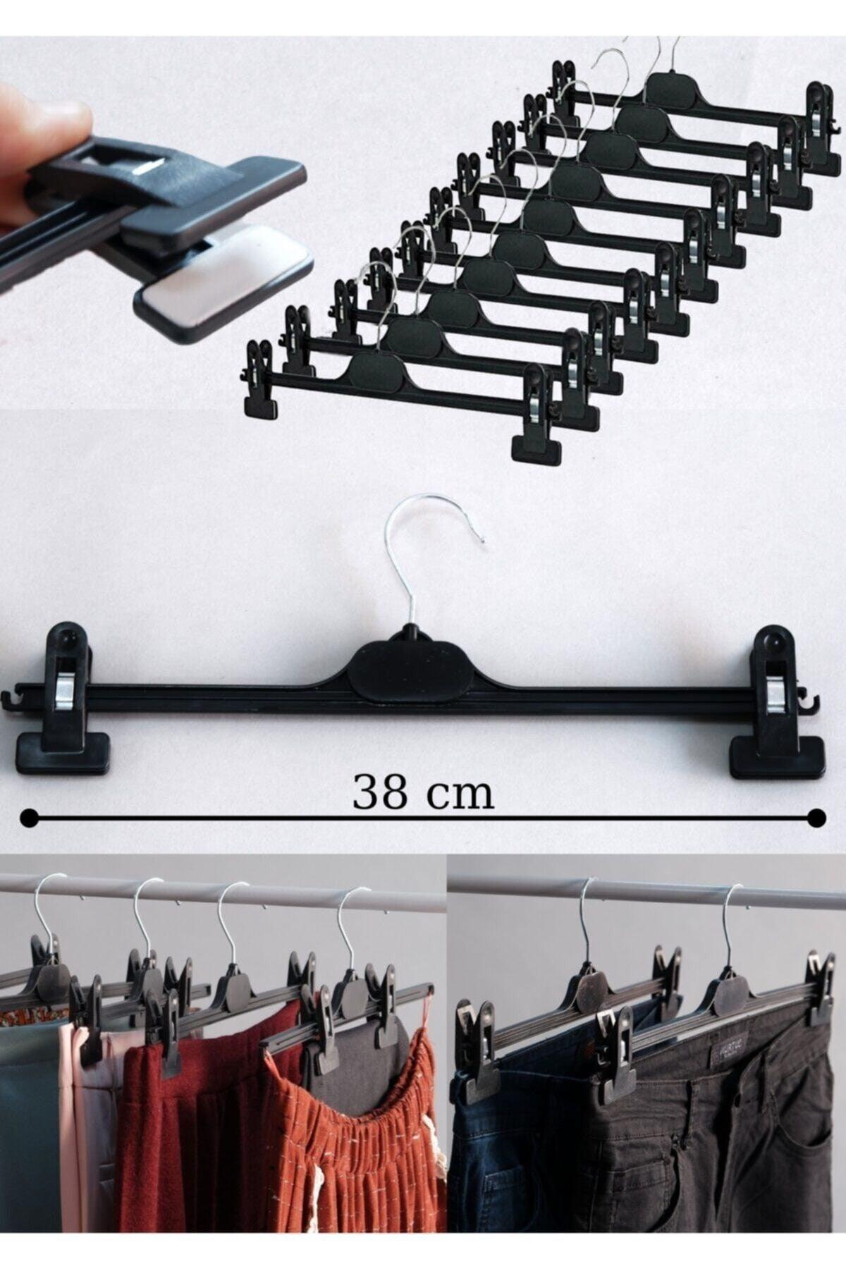 10 Pcs Plastic Latch Trouser Skirt Hanger - Swordslife