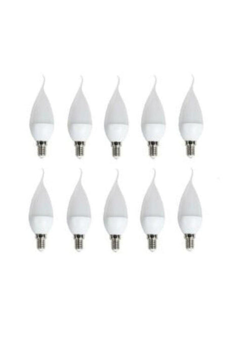 10 Pcs -5 Watt E14 Socket Curved Led Spark Plug