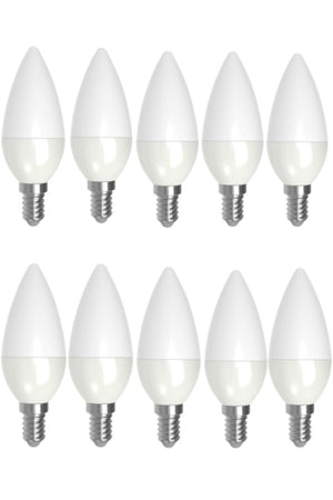10 Pcs 8w Led Candle Bulb Chandelier Bulb Spark Plug