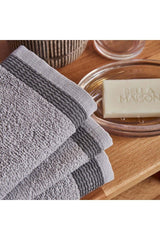 100% Cotton Bill 2 Pcs Hand Towel Light Gray