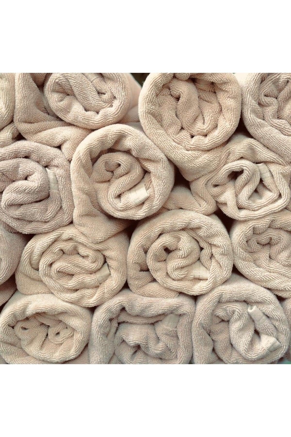 100% Cotton Hand Face Towel Set of 6 Caramel Colored Towels 30x50 - Swordslife