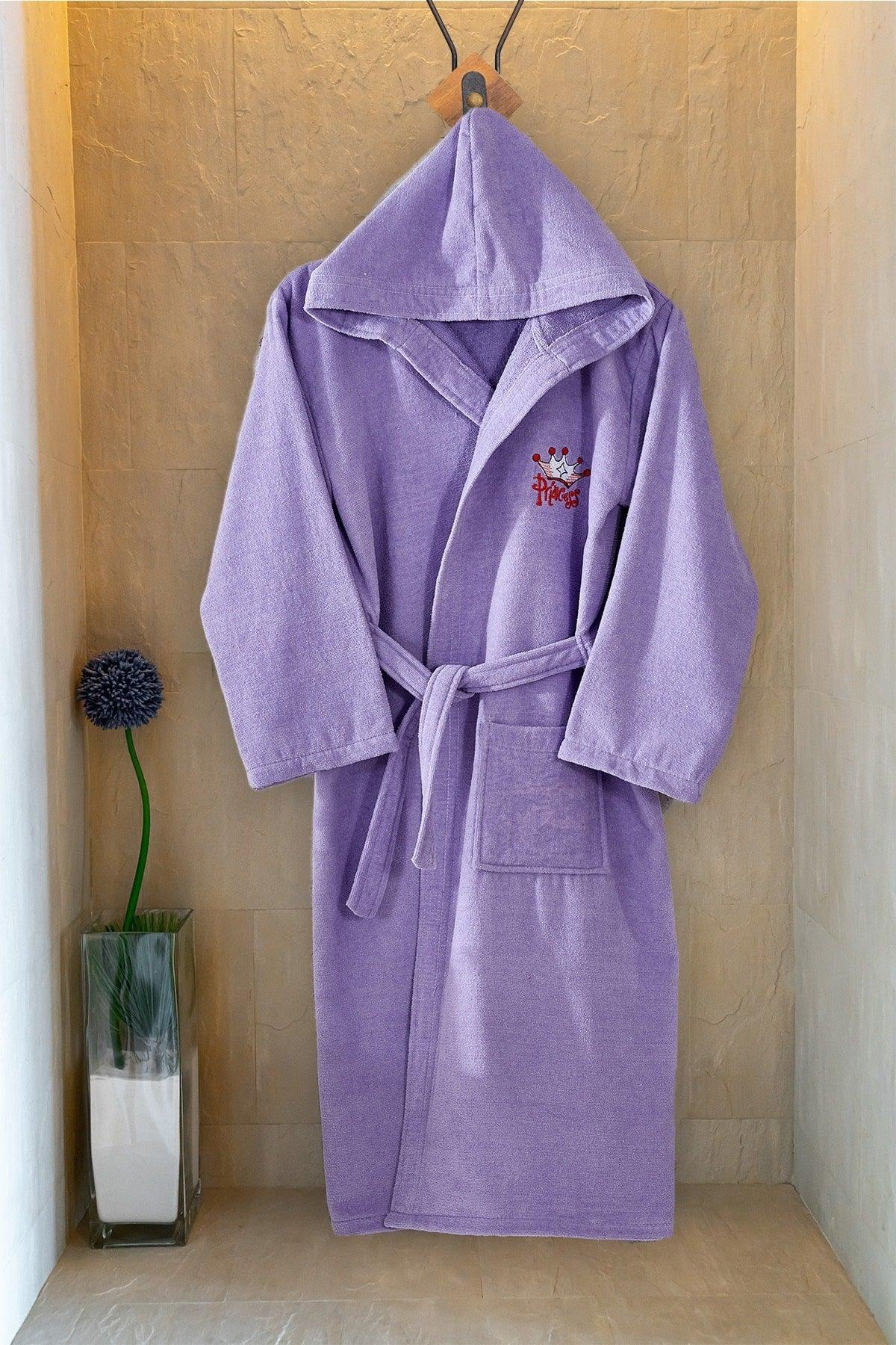 100% Cotton Teen Robe Lilac - Swordslife