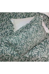 100% Cotton Satin 6 Pieces Green Gravis Double Duvet Cover Set - Swordslife