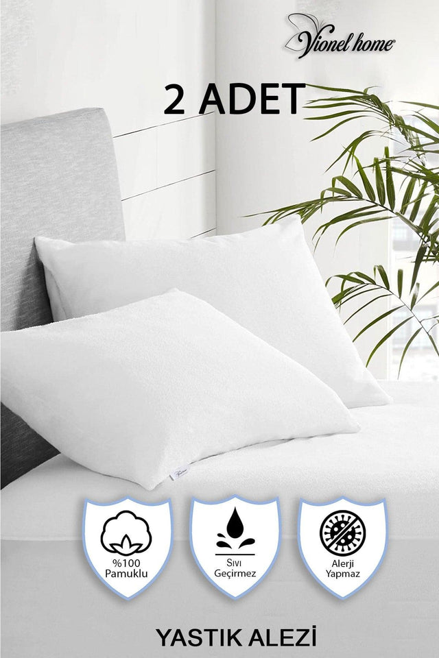 100% Cotton, Double Pillow Cover, Pillow Cover, Water / Liquid Proof, (50 X 70 CM) - Swordslife