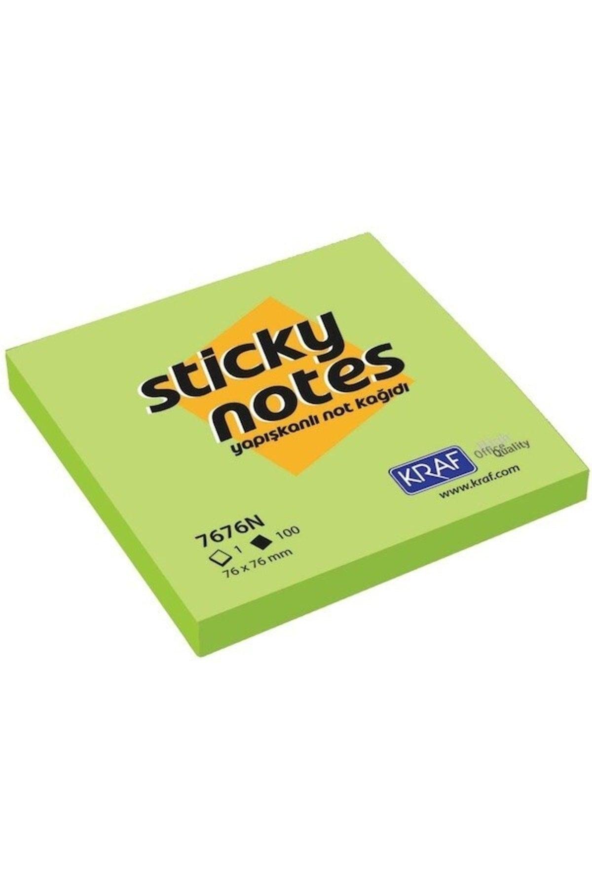 100 Sticky Notes 76x76mm (green)