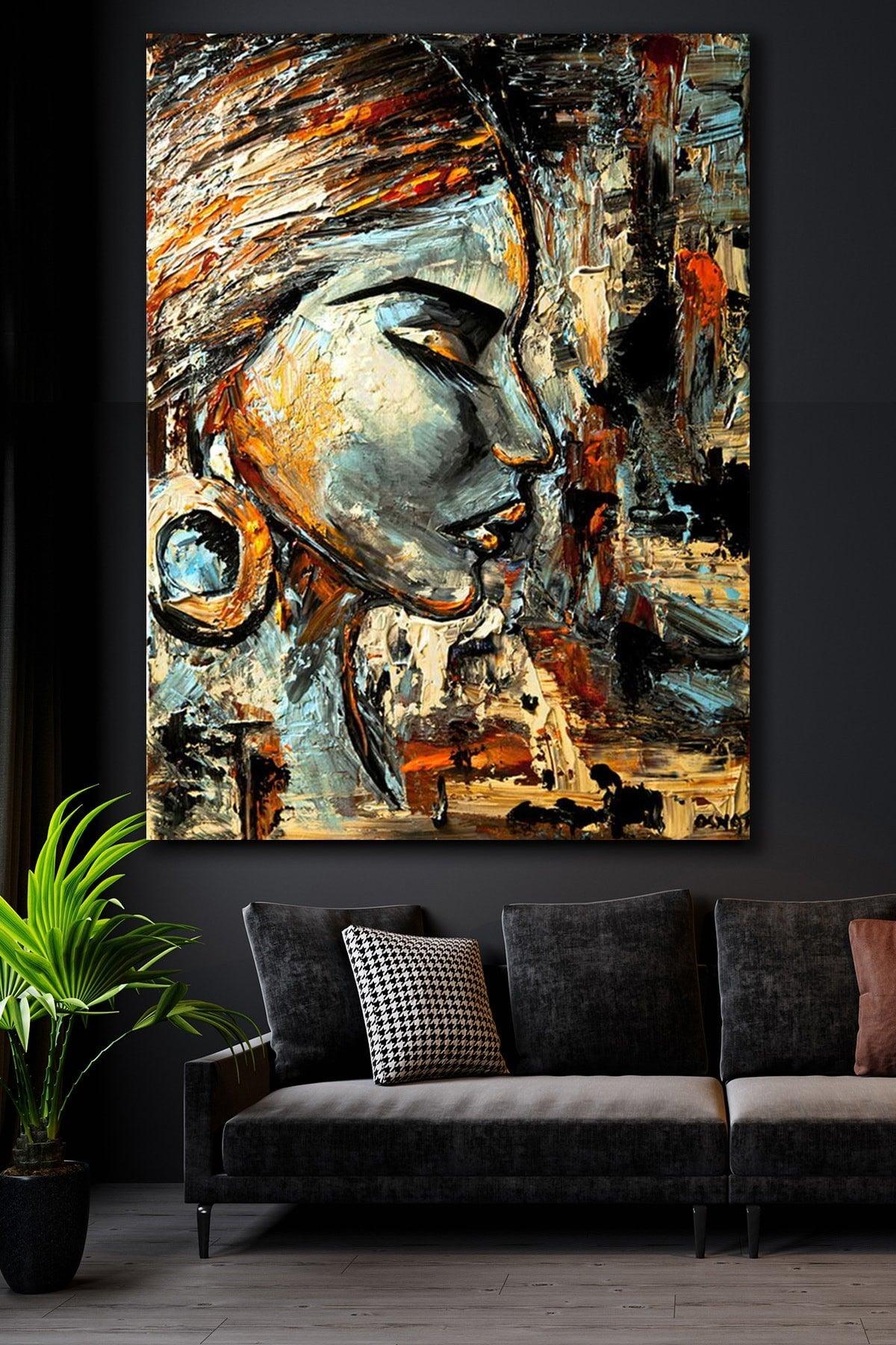 100x140 Oil Painting Look Royal Canvas Print - Swordslife