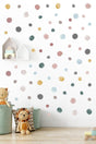 112 Piece Pastel Watercolor Wall Sticker Set