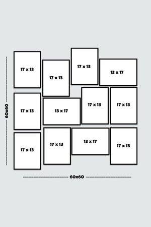 12 Piece Real Mdf Framed Postcard Mini Painting Set - Swordslife