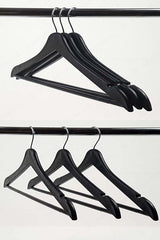 12 Pieces Black Wood Look Clothes Hanger - Swordslife