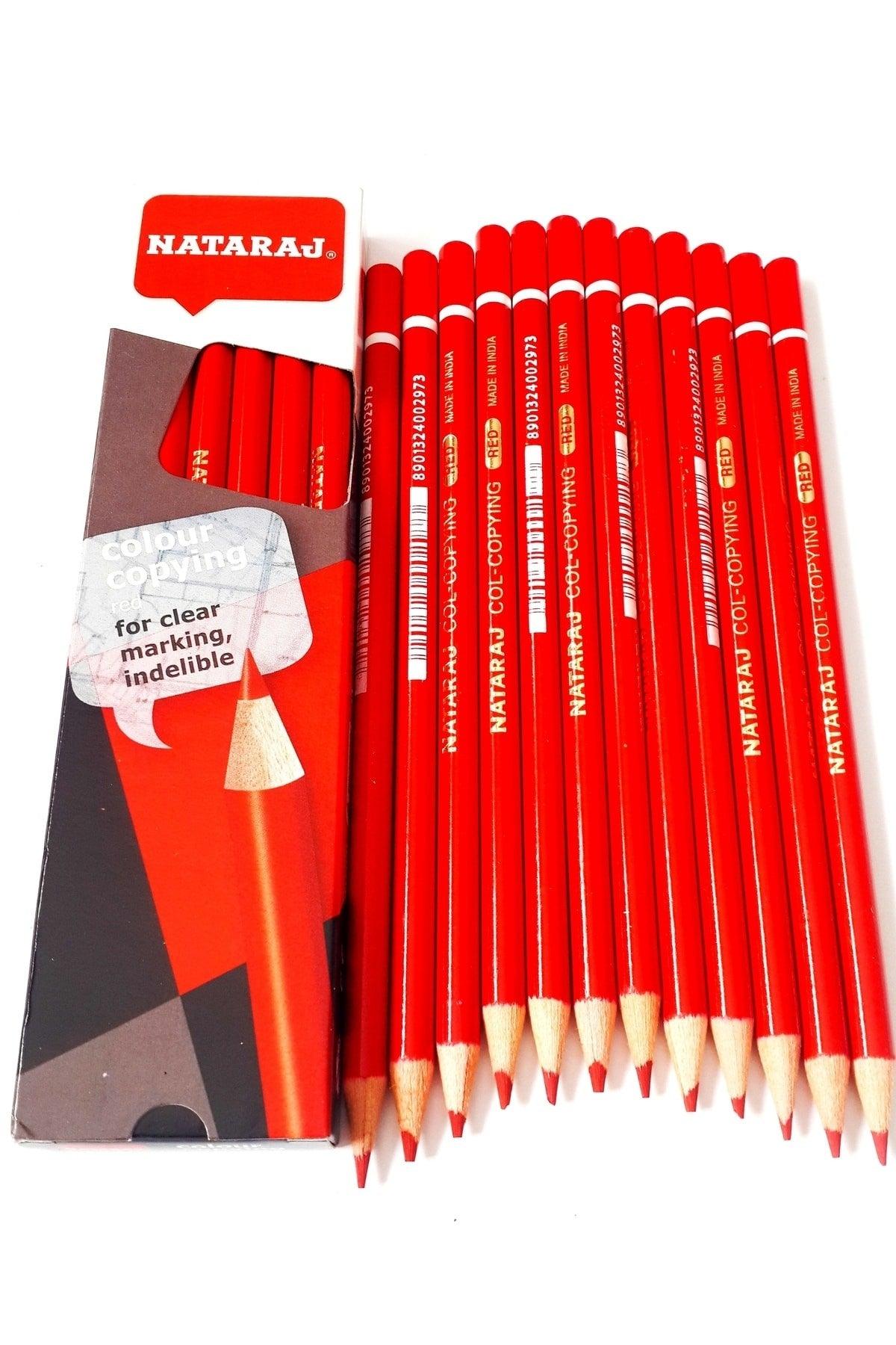 12 Pack Red Copy Pen Nataraj Red