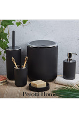 13166 5-Piece Bathroom Set Black - Swordslife