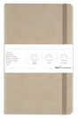 13x21 Elastic Notebook Dotted Beige