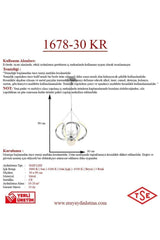 1678-30 Chrome Led Chandelier - Swordslife