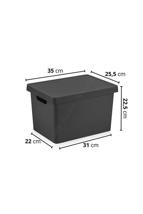 17 Lt Decorative Organizer Box with Lid 6 pcs - Swordslife