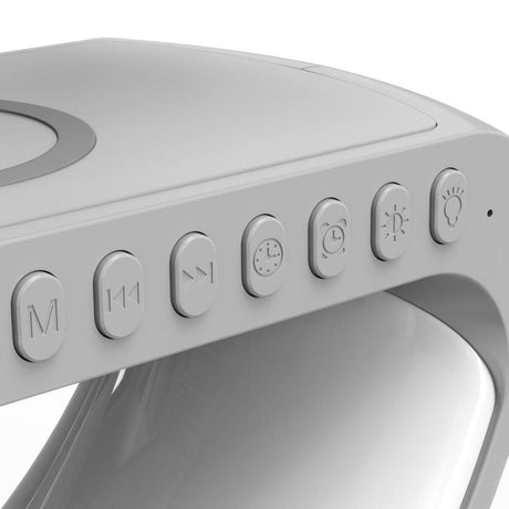 Intelligent Atmosphere Lamp Bluetooth Speaker Wireless Charger Bedside Lamp Sunrise Wake-up Lamp Polar Lamp Alarm Clock - Swordslife